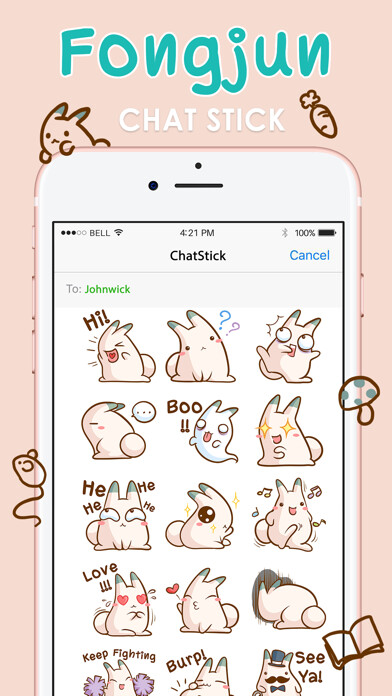 Emulate iPhone app Fongjun Stickers for iMessage Free using MyAndroid Emulate iPhone app Fongjun Stickers for iMessage Free using MyAndroid
