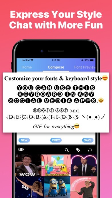 Emulate iPhone app Font App - Cool Fonts Keyboard using MyAndroid