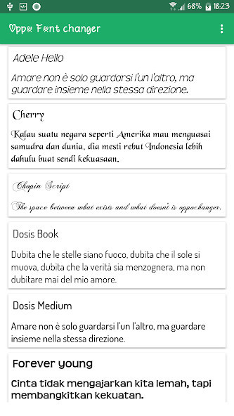 Run android online APK Font Changer for OPPO from MyAndroid or emulate Font Changer for OPPO using MyAndroid Run android online APK Font Changer for OPPO from MyAndroid or emulate Font Changer for OPPO using MyAndroid