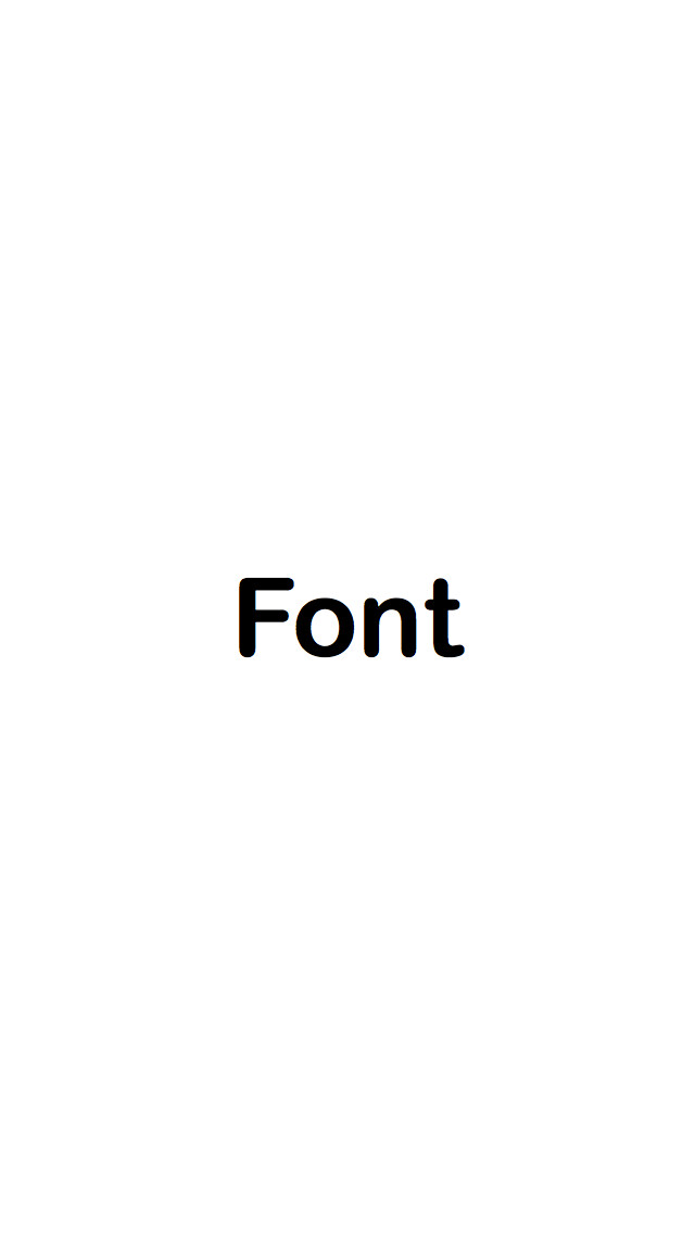 Emulate iPhone app Font Checker - Display confirmation of UIFont using MyAndroid