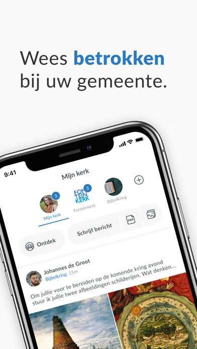 Emulate iPhone app Fonteinkerk Krimpen a/d IJssel using MyAndroid