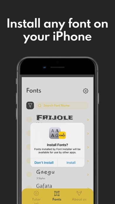 Emulate iPhone app Font Installer - Install Fonts using MyAndroid Emulate iPhone app Font Installer - Install Fonts using MyAndroid