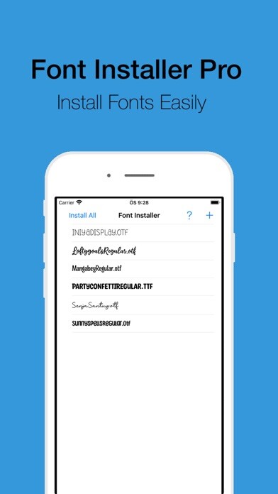 Emulate iPhone app Font Installer Pro using MyAndroid Emulate iPhone app Font Installer Pro using MyAndroid