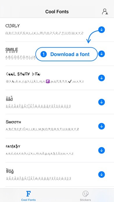 Emulate iPhone app Font Keyboard - Emoji Stickers using MyAndroid
