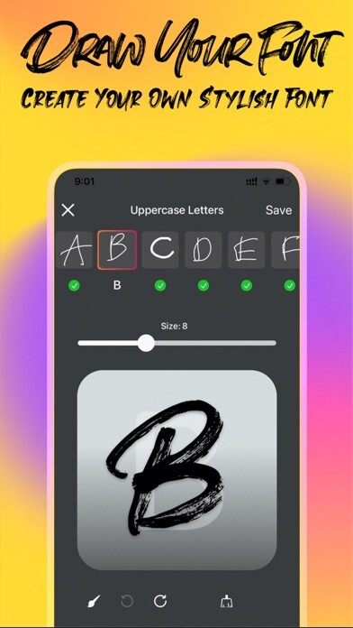 Emulate iPhone app Font Maker Handwriting using MyAndroid Emulate iPhone app Font Maker Handwriting using MyAndroid