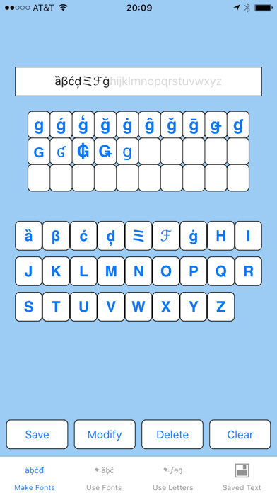 Emulate iPhone app Font Maker using MyAndroid