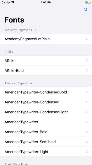 Emulate iPhone app Font Metric using MyAndroid Emulate iPhone app Font Metric using MyAndroid