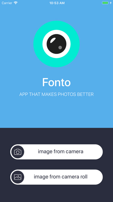 Emulate iPhone app Fonto - Add text on your image using MyAndroid