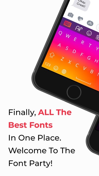 Emulate iPhone app Font Party: New Keyboard Fonts using MyAndroid Emulate iPhone app Font Party: New Keyboard Fonts using MyAndroid