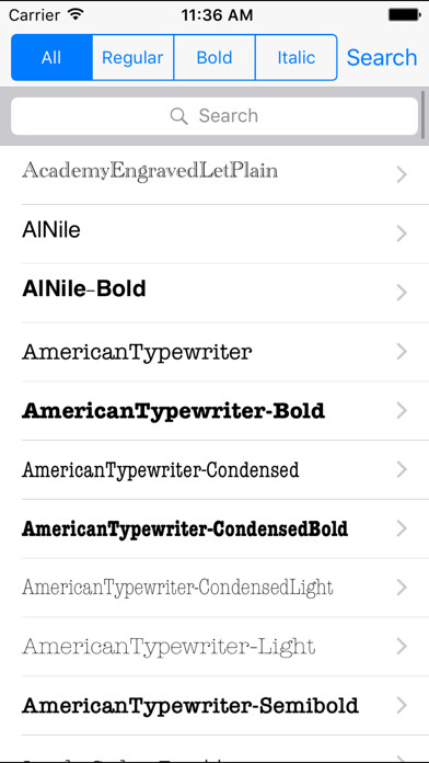 Emulate iPhone app Font preview tool. using MyAndroid Emulate iPhone app Font preview tool. using MyAndroid