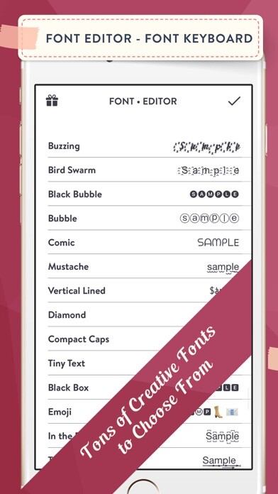 Emulate iPhone app Fonts Editor - Fonts Keyboard using MyAndroid