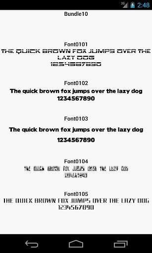 Run android online APK Fonts for FlipFont 10 from MyAndroid or emulate Fonts for FlipFont 10 using MyAndroid Run android online APK Fonts for FlipFont 10 from MyAndroid or emulate Fonts for FlipFont 10 using MyAndroid