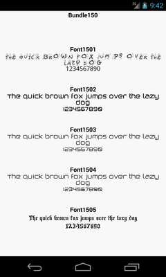 Emulate Android APK Fonts for FlipFont 150