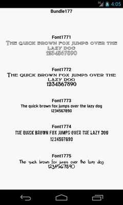 Emulate Android APK Fonts for FlipFont 177 Emulate Android APK Fonts for FlipFont 177