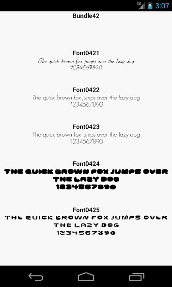 Run android online APK Fonts for FlipFont 42 from MyAndroid or emulate Fonts for FlipFont 42 using MyAndroid