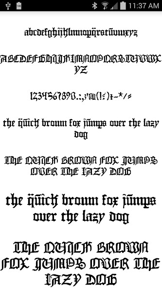 Run android online APK Fonts for FlipFont 50 Gothic from MyAndroid or emulate Fonts for FlipFont 50 Gothic using MyAndroid