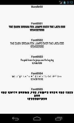 Emulate Android APK Fonts for FlipFont 50 Emulate Android APK Fonts for FlipFont 50
