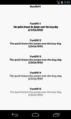 Emulate Android APK Fonts for FlipFont 91 Emulate Android APK Fonts for FlipFont 91