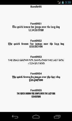 Emulate Android APK Fonts for FlipFont 95 Emulate Android APK Fonts for FlipFont 95