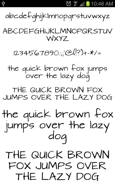 Run android online APK Fonts Hand for FlipFont from MyAndroid or emulate Fonts Hand for FlipFont using MyAndroid