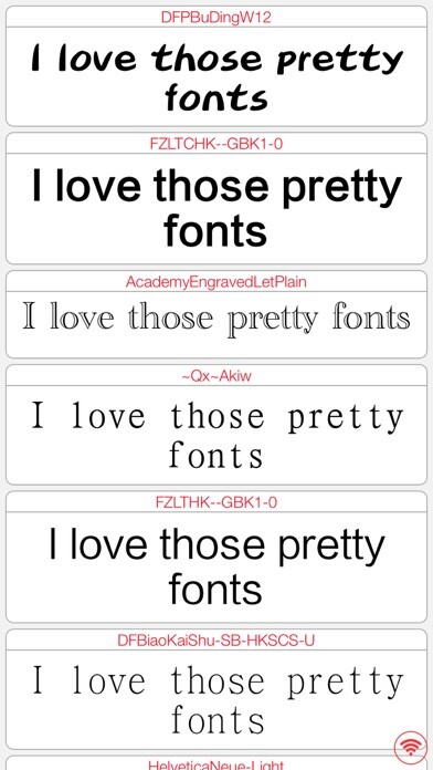 Emulate iPhone app Fonts Manager using MyAndroid Emulate iPhone app Fonts Manager using MyAndroid