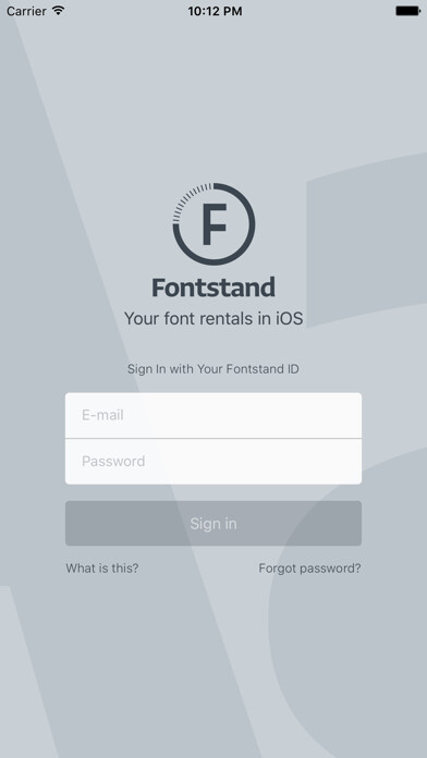 Emulate iPhone app Fontstand using MyAndroid
