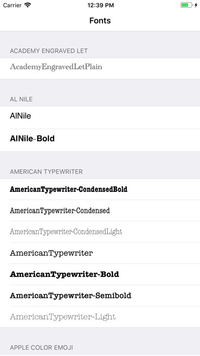 Emulate iPhone app FontsTool 2 using MyAndroid Emulate iPhone app FontsTool 2 using MyAndroid