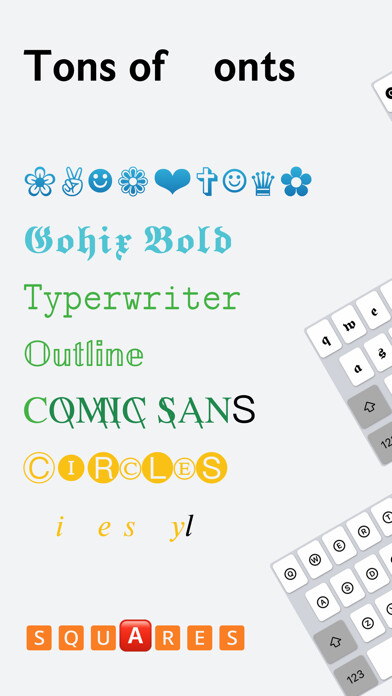 Emulate iPhone app FontsX - Cool Fonts Keyboard using MyAndroid Emulate iPhone app FontsX - Cool Fonts Keyboard using MyAndroid