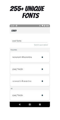 Run android online APK Fonty - stylish fonts for Instagram / WhatsApp from MyAndroid or emulate Fonty - stylish fonts for Instagram / WhatsApp using MyAndroid Run android online APK Fonty - stylish fonts for Instagram / WhatsApp from MyAndroid or emulate Fonty - stylish fonts for Instagram / WhatsApp using MyAndroid