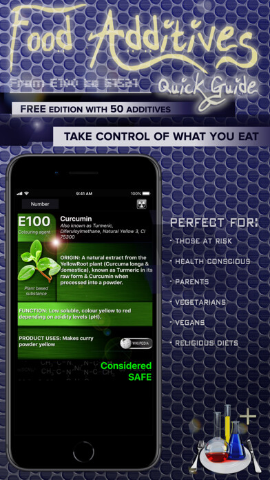 Emulate iPhone app Food Additives 2 + using MyAndroid