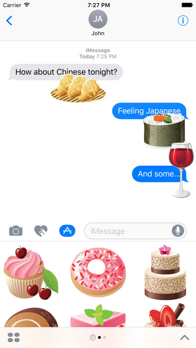 Emulate iPhone app Food and Drinks using MyAndroid