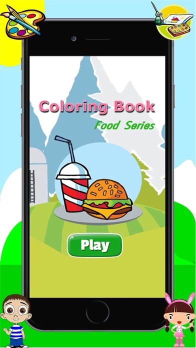 Emulate iPhone app Food Coloring Book - Drawing Painting for Kids Free Games using MyAndroid Emulate iPhone app Food Coloring Book - Drawing Painting for Kids Free Games using MyAndroid