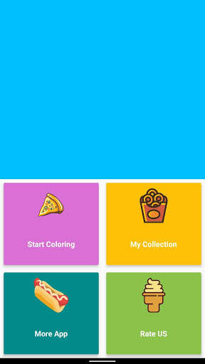 Run android online APK Food Coloring Book for kidz from MyAndroid or emulate Food Coloring Book for kidz using MyAndroid