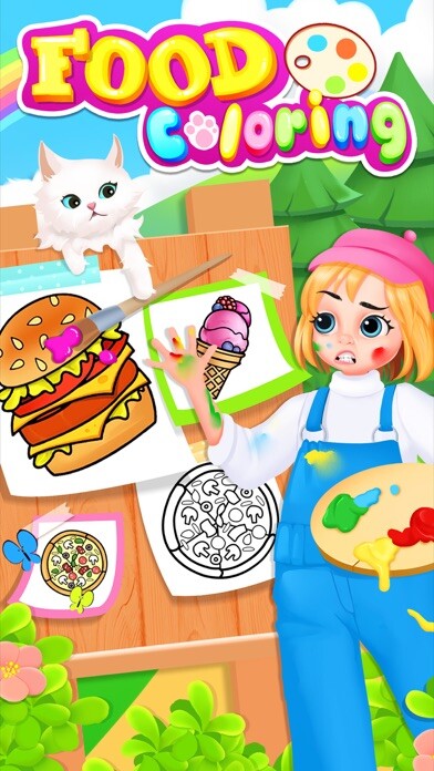Emulate iPhone app Food Coloring - Sweet Desserts using MyAndroid
