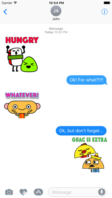 Emulate iPhone app Food Dudes! Stickers! using MyAndroid Emulate iPhone app Food Dudes! Stickers! using MyAndroid