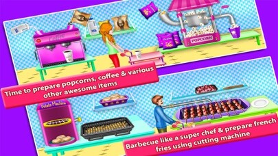 Emulate iPhone app Food Fever Cash Register - Shopping Mall Girl free using MyAndroid