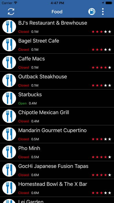 Emulate iPhone app Food Finder for Apple Watch using MyAndroid Emulate iPhone app Food Finder for Apple Watch using MyAndroid