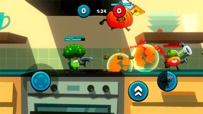 Emulate iPhone app Food Gang using MyAndroid