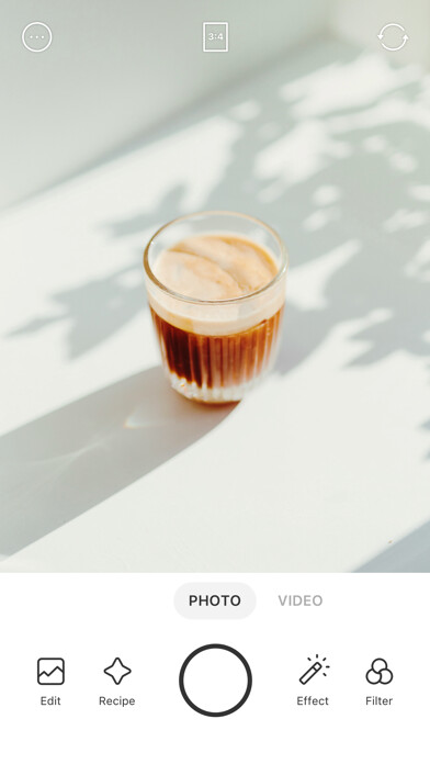 Emulate iPhone app Foodie - Camera for life using MyAndroid