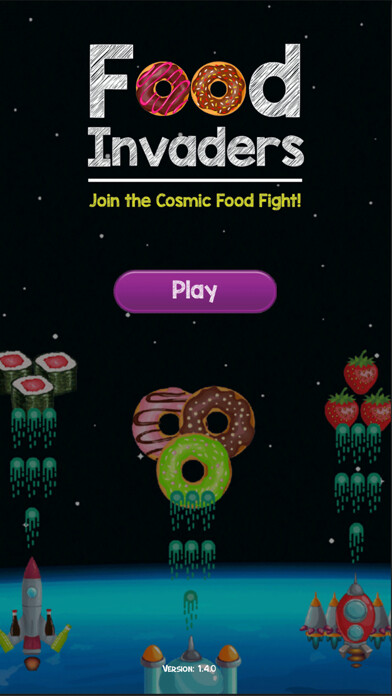 Emulate iPhone app Food Invaders: Space Shooter using MyAndroid Emulate iPhone app Food Invaders: Space Shooter using MyAndroid