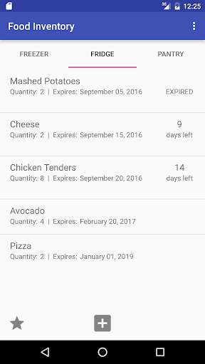 Emulate Android APK Food Inventory Manager