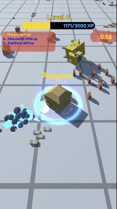 Emulate iPhone app Food.io - Food Fight using MyAndroid