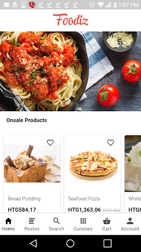 Run android online APK Foodiz - Order and Pay Online from MyAndroid or emulate Foodiz - Order and Pay Online using MyAndroid