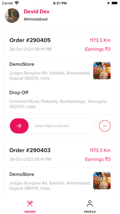 Emulate iPhone app Foodkart Driver using MyAndroid Emulate iPhone app Foodkart Driver using MyAndroid