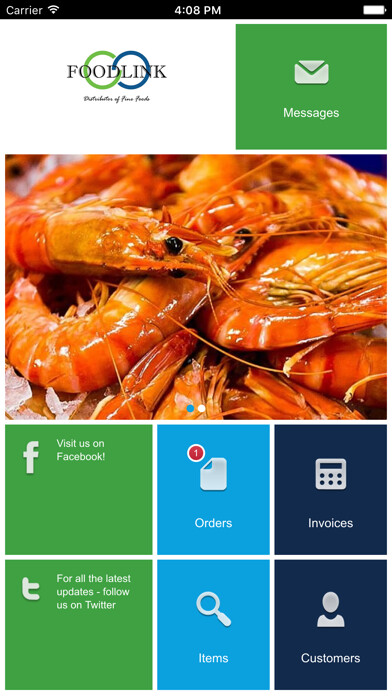 Emulate iPhone app Foodlink AU - Online Ordering using MyAndroid