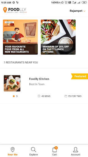 Emulate Android APK Foodlly