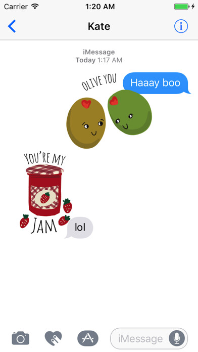 Emulate iPhone app Food Love Sticker Pack using MyAndroid Emulate iPhone app Food Love Sticker Pack using MyAndroid