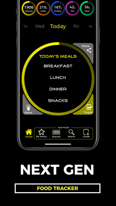 Emulate iPhone app Food & Macro Tracker By Fittur using MyAndroid