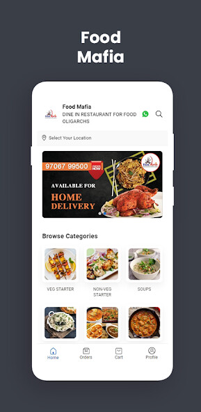 Run android online APK Food Mafia from MyAndroid or emulate Food Mafia using MyAndroid