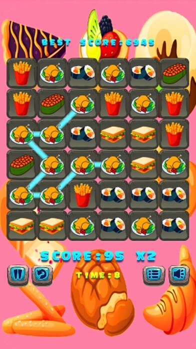 Emulate iPhone app Food Match 3 - build Food Puzzle & Game for kids using MyAndroid Emulate iPhone app Food Match 3 - build Food Puzzle & Game for kids using MyAndroid